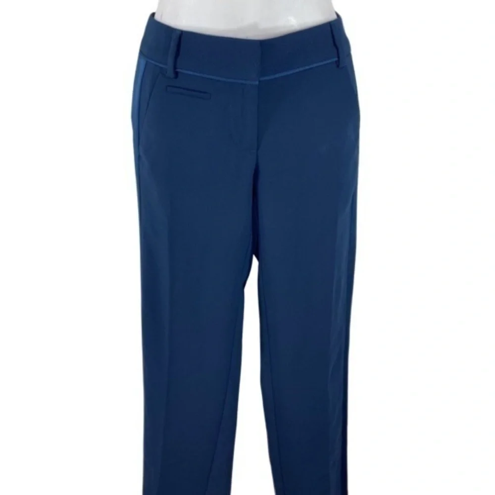 NWT Loft Marisa Straight Navy Blue Pants PP59 - Picture 2 of 7